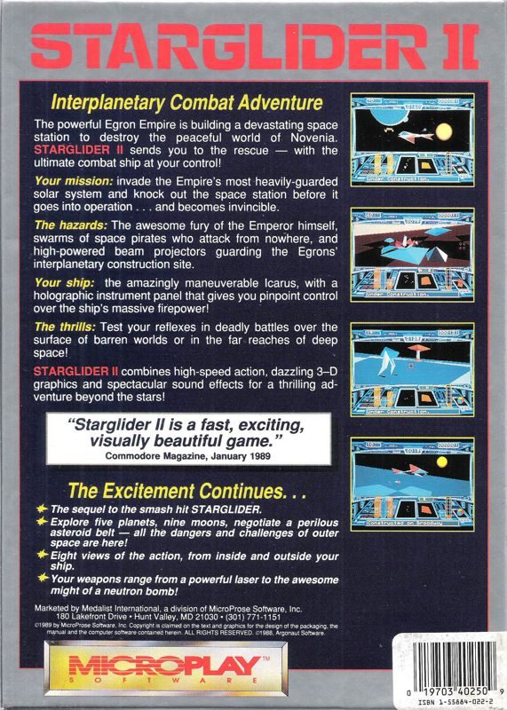 Starglider II dos