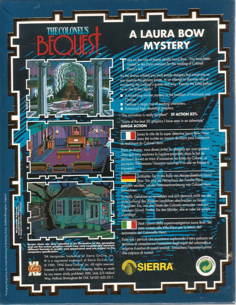 The Colonel's Bequest - Dos