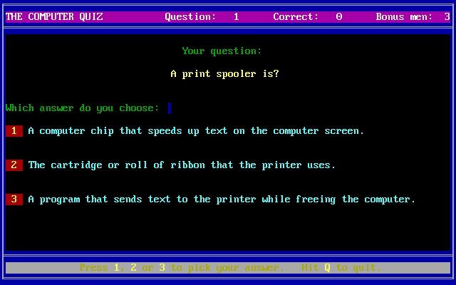 The Computer Quiz