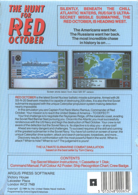 The Hunt for Red October - Dos