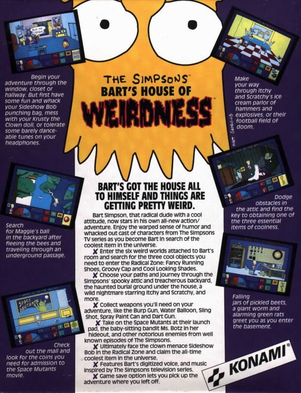 The Simpsons : Bart's House of Weirdness dos