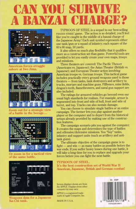 Typhoon of Steel - Dos