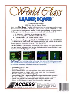 World Class Leader Board - Dos