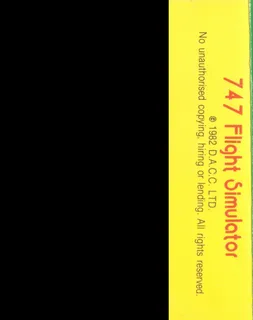 747 Flight Simulator - Dos