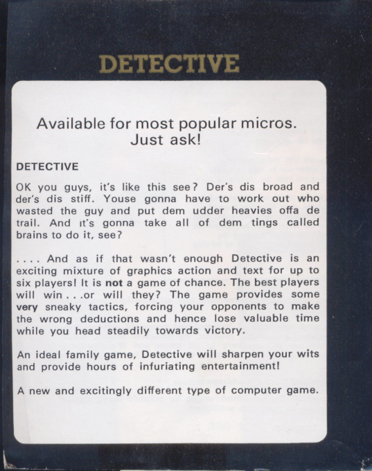 Detective - Dos