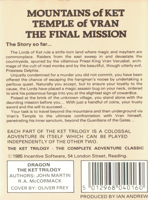 The Ket Trilogy - Dos