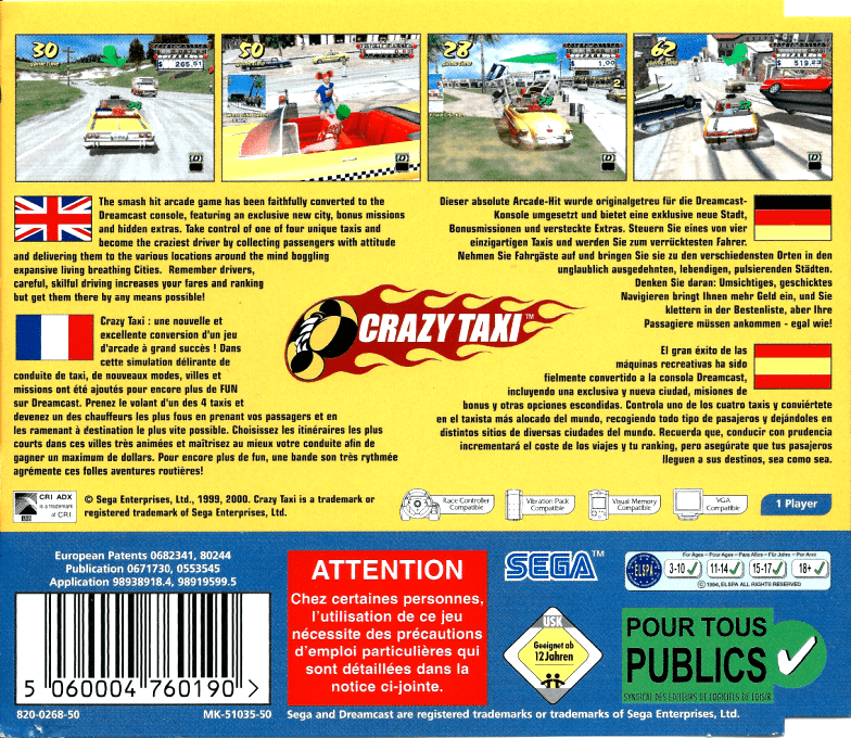 Crazy Taxi - Dos