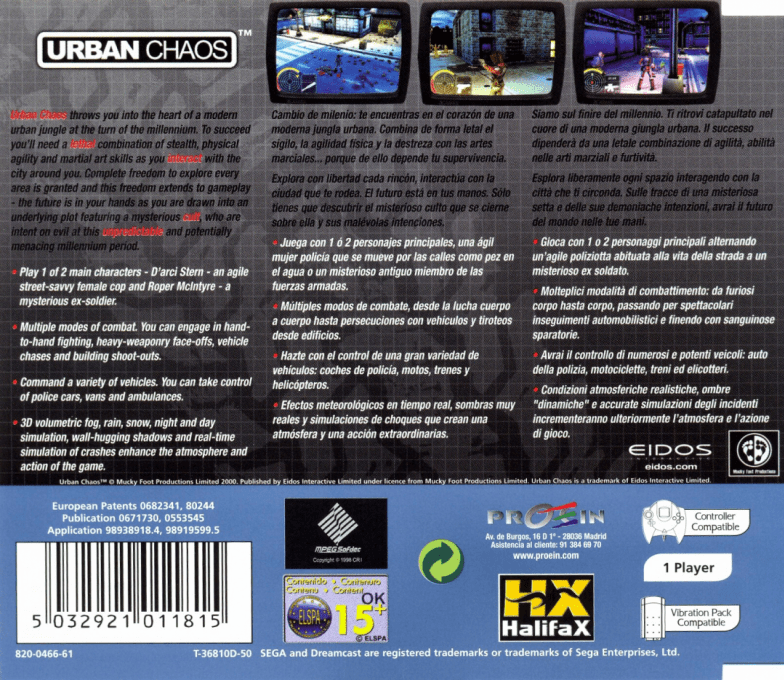 Urban Chaos - Dos