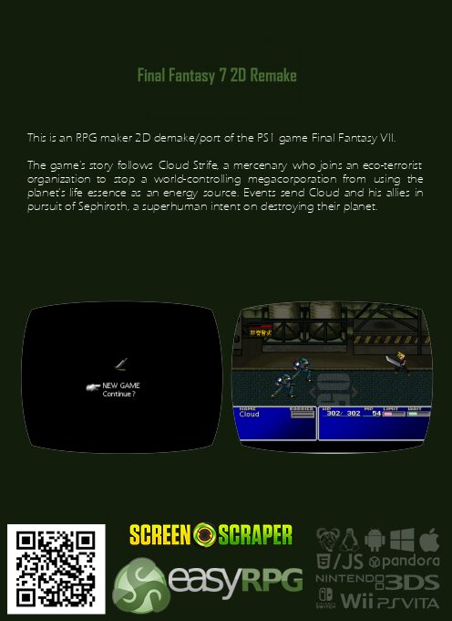 Final Fantasy 7 2D Remake - Dos