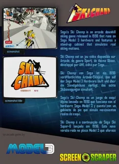 Ski Champ - Dos