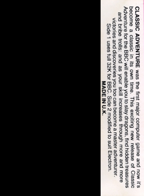 Classic Adventure - Dos