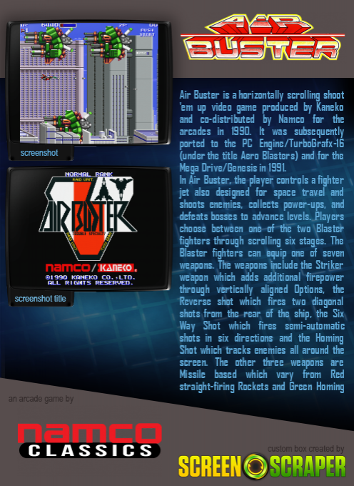 Air Buster: Trouble Specialty Raid Unit - Dos