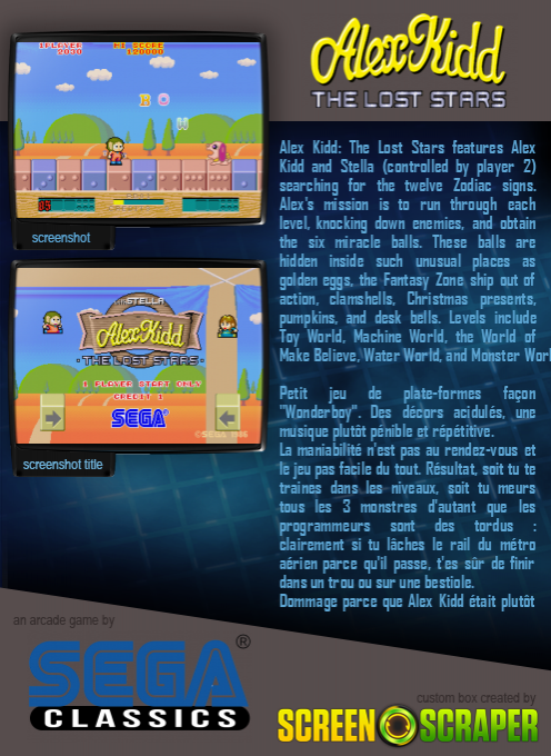 Alex Kidd: The Lost Stars - Dos