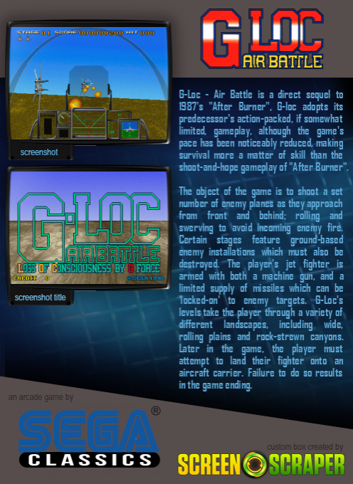 G-loc Air Battle - Dos