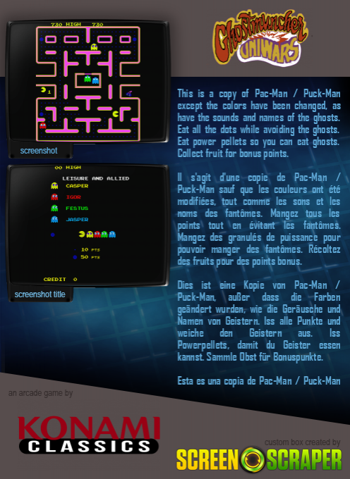 Ghostmuncher Galaxian - Dos