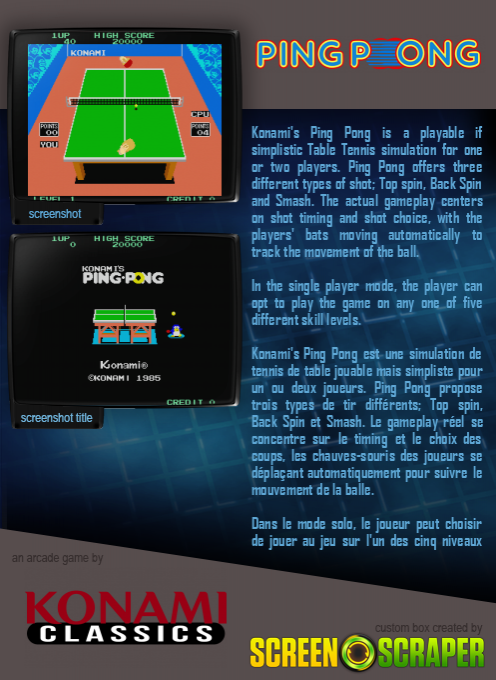 Konami's Ping-pong - Dos