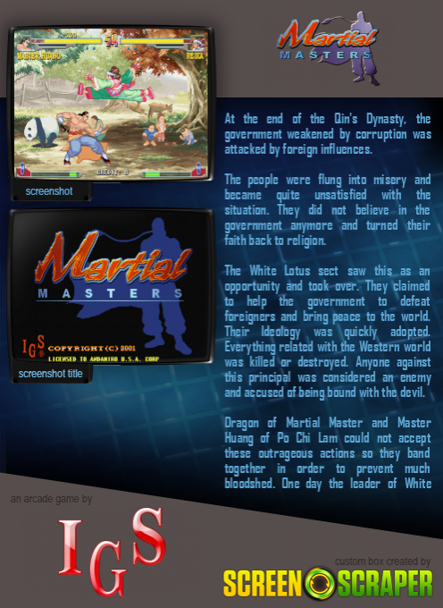 Martial Masters - Dos