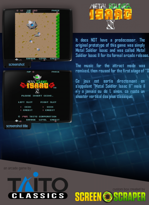 Metal Soldier Isaac II - Dos