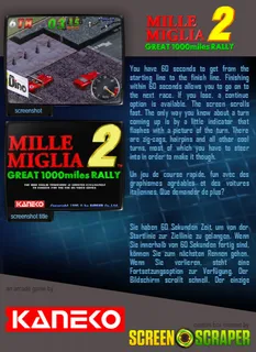 Mille Miglia 2: Great 1000 Miles Rally - Dos