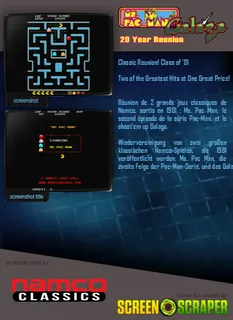 Ms. Pac-man/Galaga - 20th Anniversary Class of 1981 Reunion dos