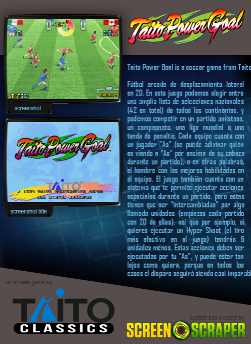 Taito Power Goal - Dos