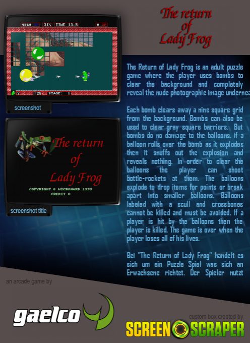 The Return of Lady Frog dos