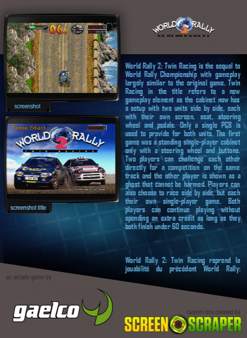 World Rally 2: Twin Racing dos