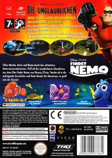 2 Games in 1 - Disney-Pixar Les Indestructibles + Disney-Pixar Le Monde de Nemo - Dos