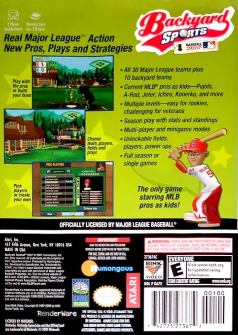 Backyard Sports : Baseball 2007 - Dos