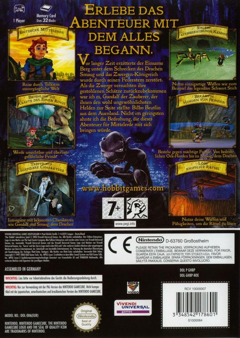 Bilbo le Hobbit - Dos