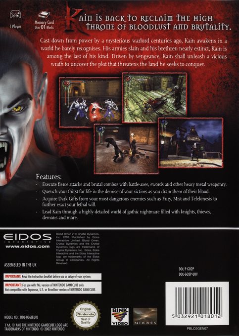 Blood Omen 2 : The Legacy of Kain Series - Dos