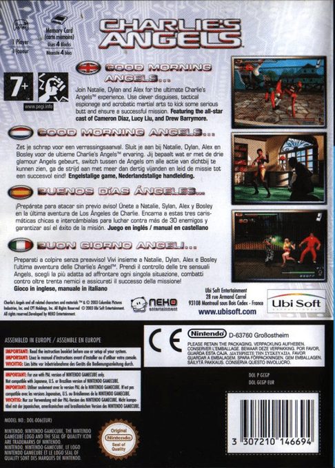 Charlie's Angels : Les Anges se Déchainent - Dos