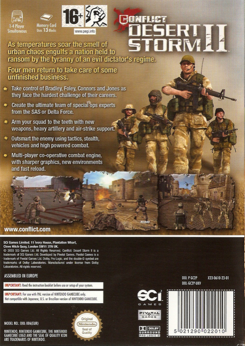 Conflict - Desert Storm 2 - Dos