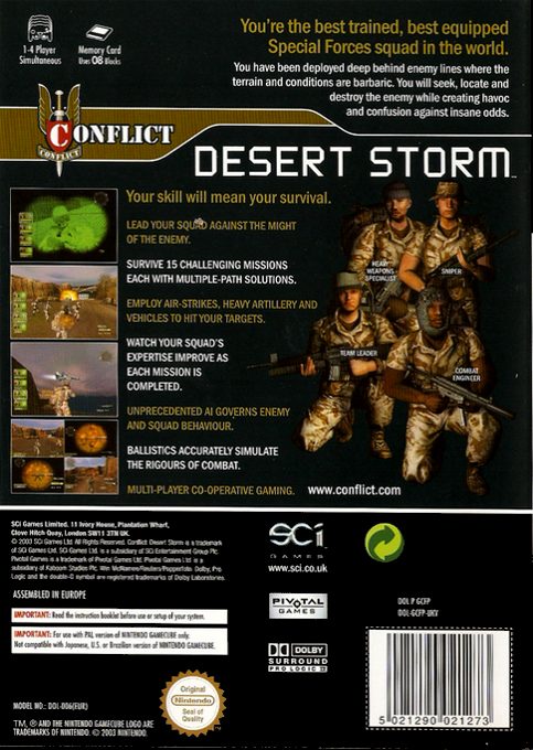 Conflict : Desert Storm - Dos