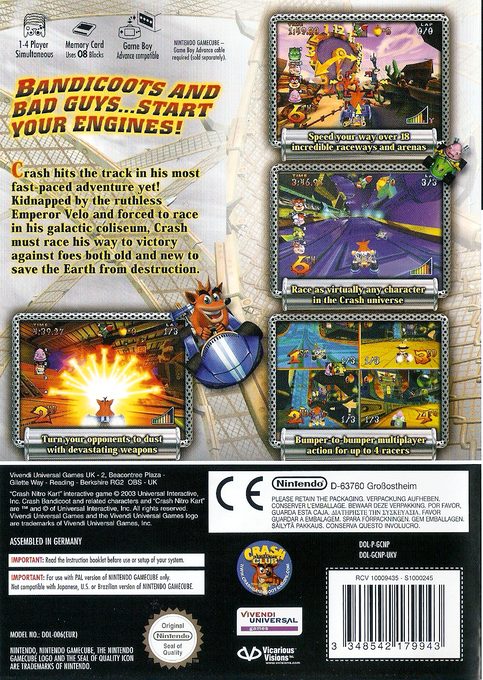 Crash Nitro Kart - Dos