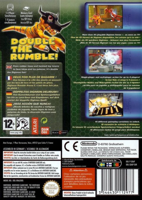 Digimon : Rumble Arena 2 - Dos
