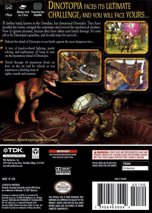 Dinotopia : The Sunstone Odyssey - Dos