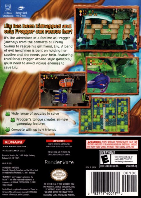 Frogger's Adventures : The Rescue - Dos