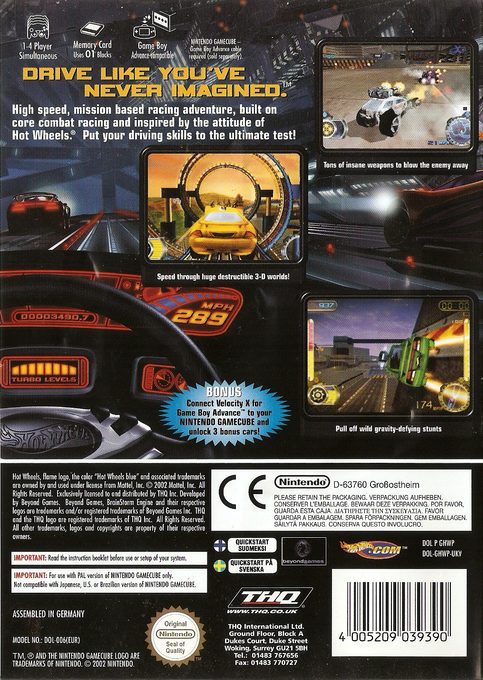 Hot Wheels : Velocity X - Dos