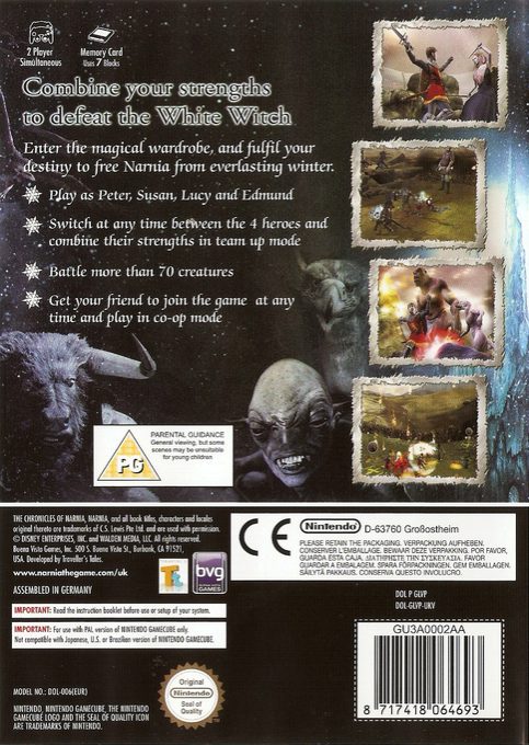 Le Monde de Narnia - Chapitre 1 : le Lion, la Sorcière Blanche et l'Armoire Magique - Dos