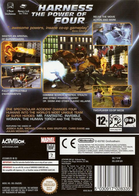 Les 4 Fantastiques - Dos