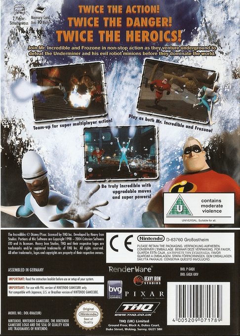 Les Indestructibles : La Terrible Attaque du Démolisseur - Dos