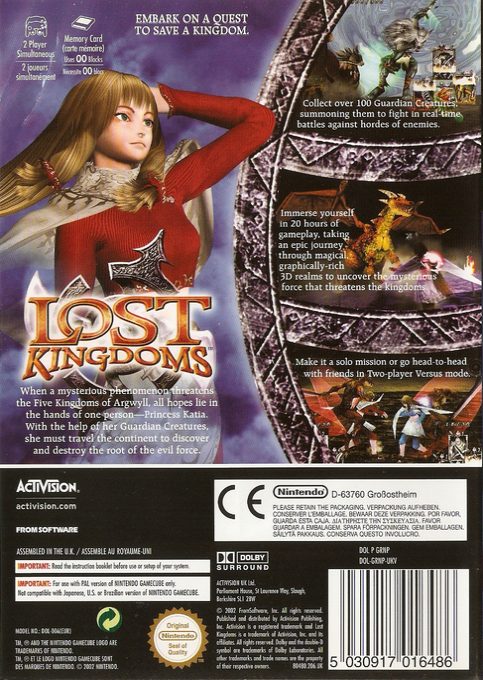 Les Royaumes perdus - Dos