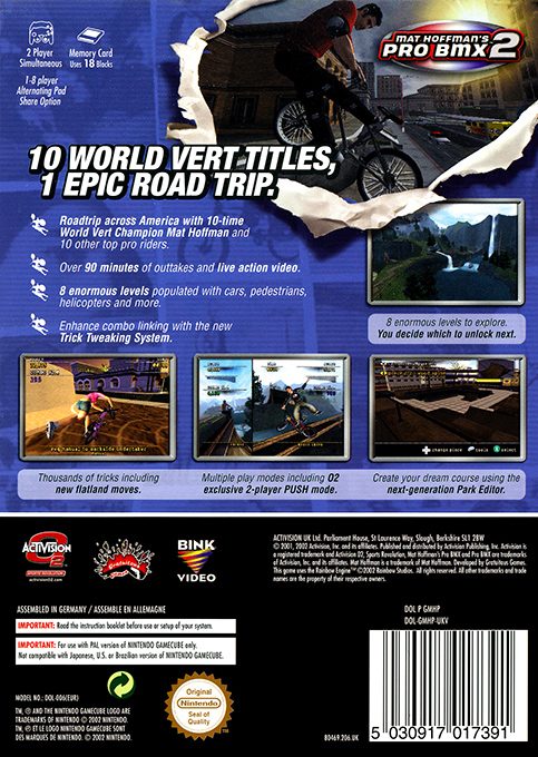 Mat Hoffman's Pro BMX 2 - Dos