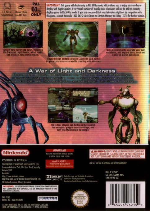 Metroid Prime 2 : Echoes - Dos