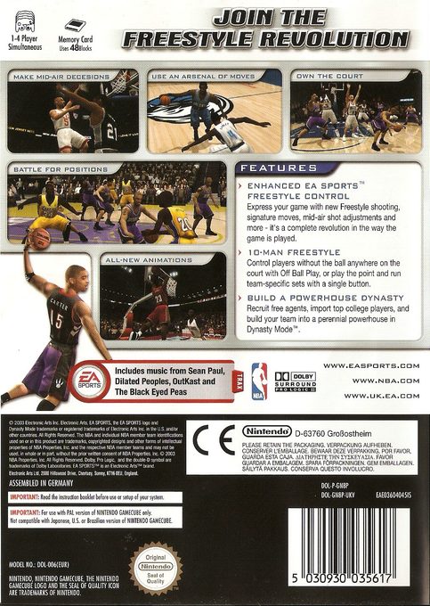 NBA Live 2004 - Dos