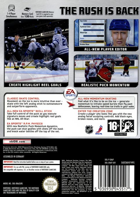 NHL 06 - Dos