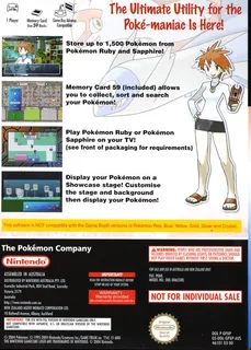 Pokémon Box : Rubis & Saphir dos