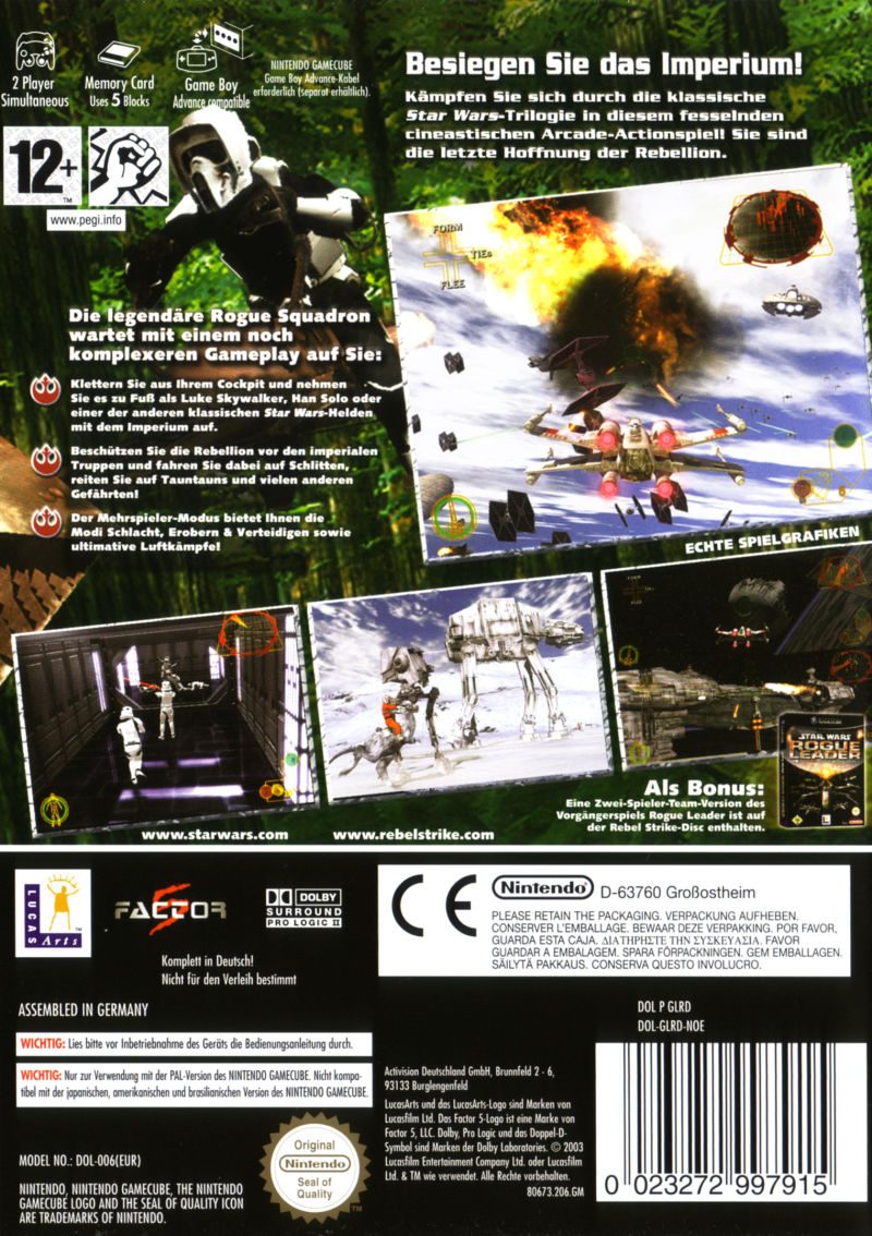 Star Wars Rogue Squadron III : Rebel Strike - Dos