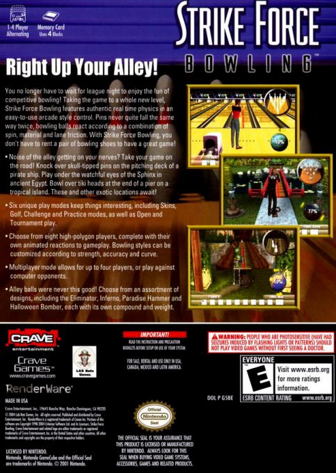 Strike Force Bowling - Dos